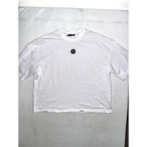 Broken Planet Men's‎ L Market Performance Shirt White Short Sleeve White Cropped